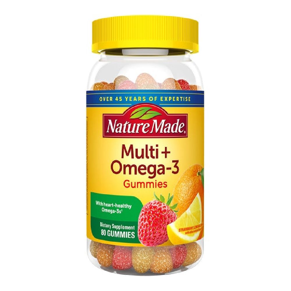Kẹo Dẻo Bổ Sung Vitamin Và Omega-3 Nature Made Multivitamin + Omega-3 Gummies
